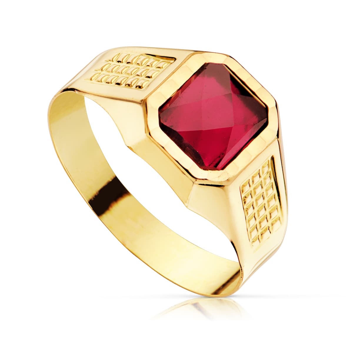 18K Chevalier Zircon Cadet Diamanté en Or