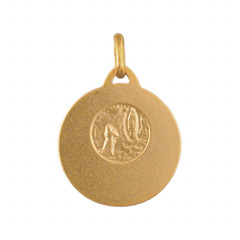 Medaille - Heiliger Christophorus - Vergoldet - Anhänger