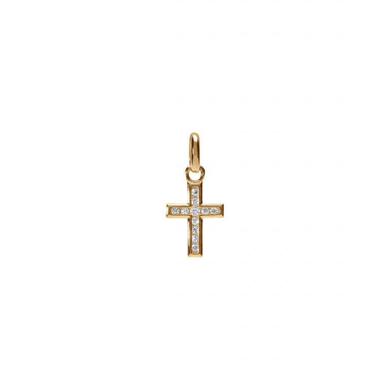 Pendentif Croix – Argent Doré à l’Or Fin | Azuline