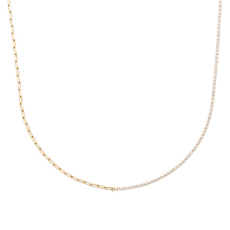 Double - Necklace - Gold Plated