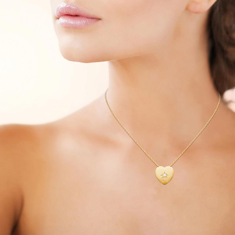 Heart - Necklace - Gold Plated