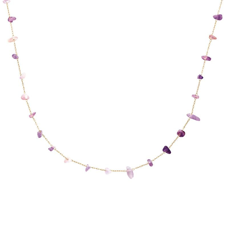 Eclat - Amethyst - Necklace - Gold Plated