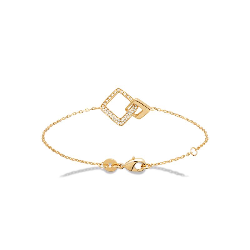 Square - Bracelet - Gold Plated