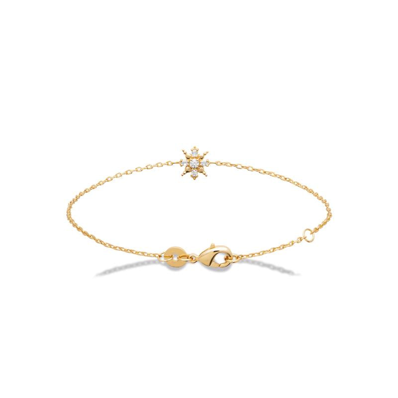 Flower - Bracelet - Gold Plated