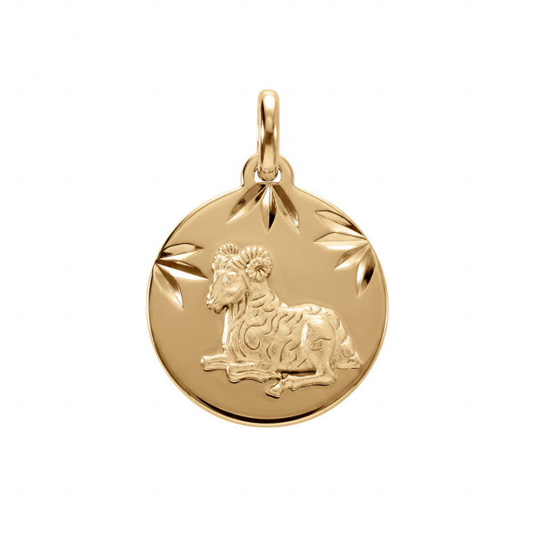 Pendentif mode Bélier diamanté en Plaqué Or