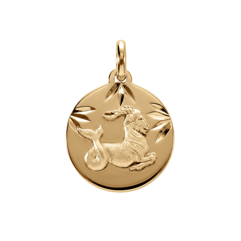 Pendentif mode Capricorne diamanté en plaqué or