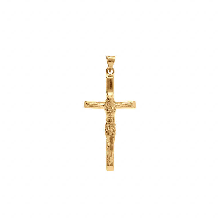 Pendentif mode Jésus sur croix en Plaqué Or