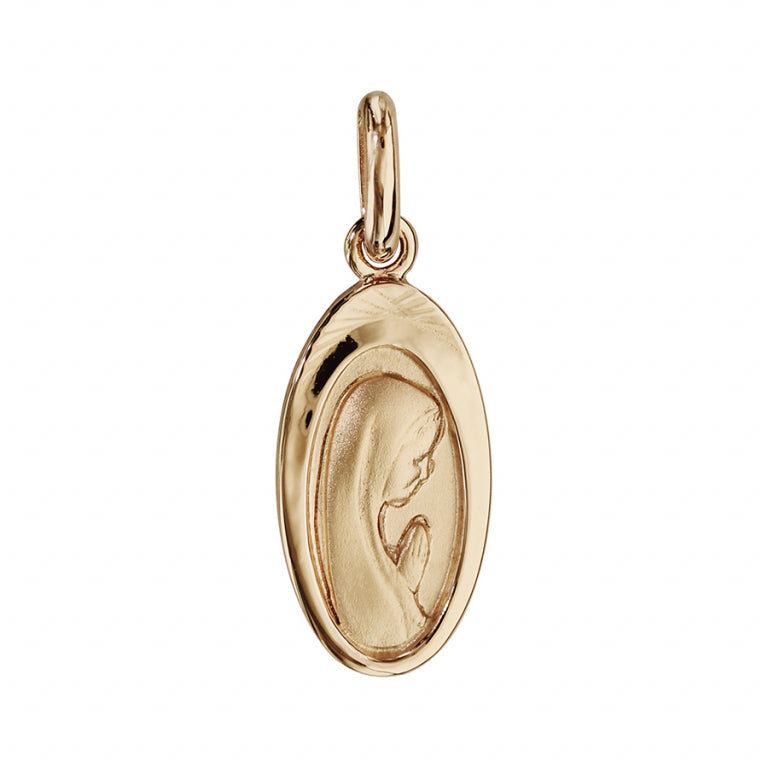 Oval Pendant – Silver Gilded with Fine Gold | Azuline