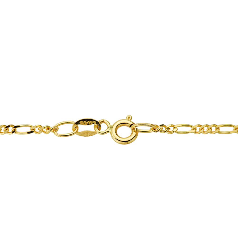 Chaîne en Or Jaune 9K Cartier 3X1 Largeur : 2 mm Longueur : 60 Cm