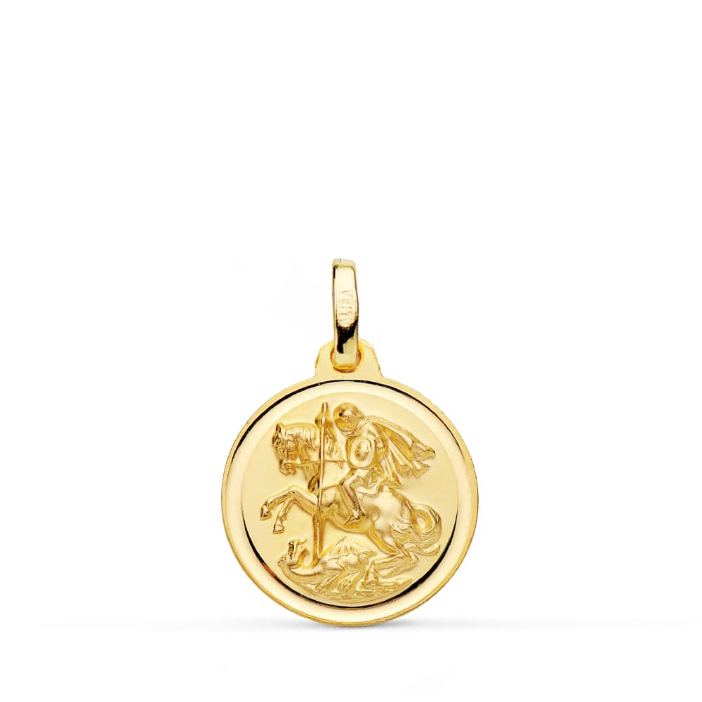 9K Gold Saint George Medal 16 mm