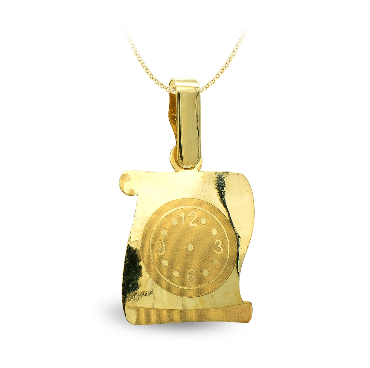 Babyrulle i 9K guld