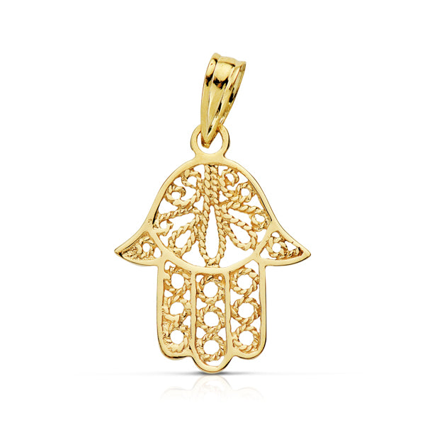 Pendentif Main de Fatima Or Jaune 9K 19X15 mm