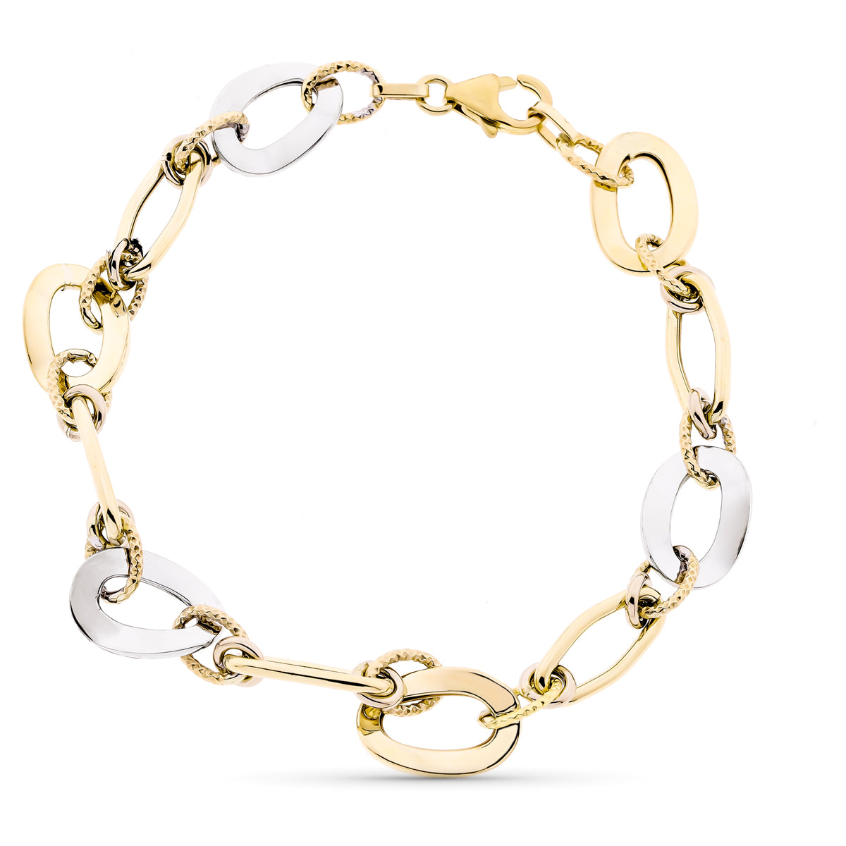 9K hul armbånd. 20,5 cm