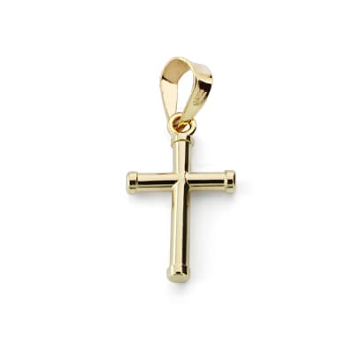 9K Gold Cross Rund 1,5X2 mm