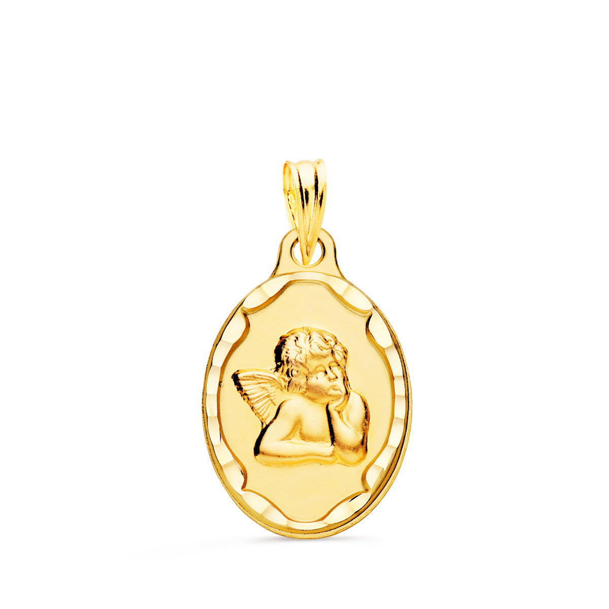 9K medalje Angelito Burlon Oval 21X13MM