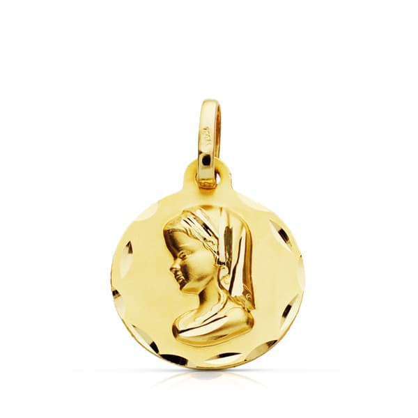 9K Virgin Child Medal 18MM