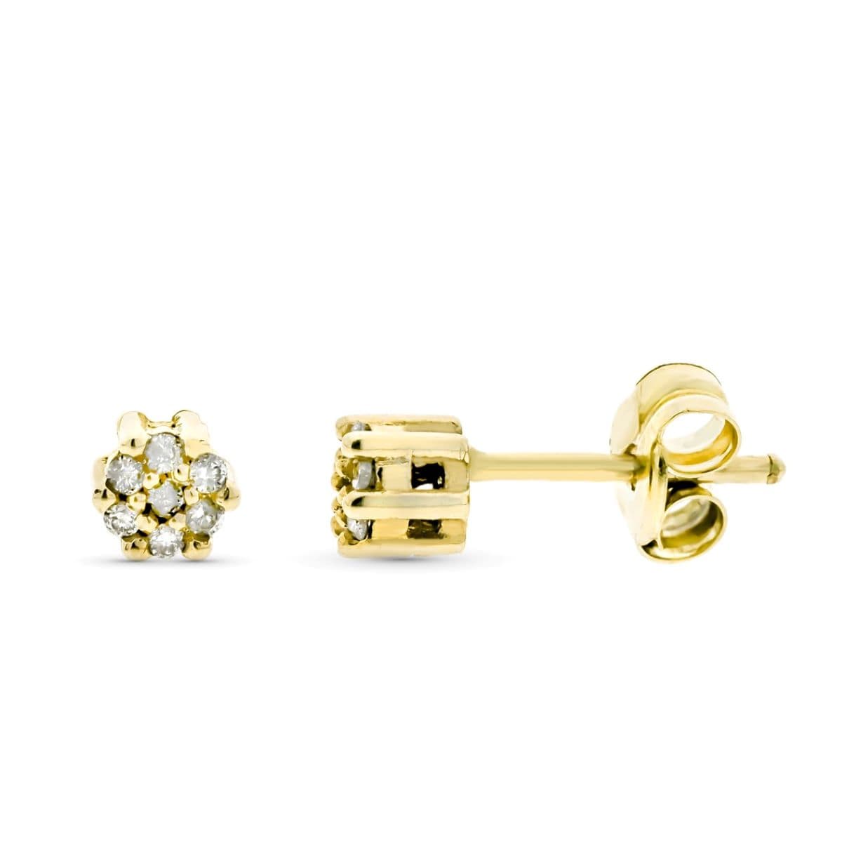 Pendientes de oro amarillo de 9 quilates