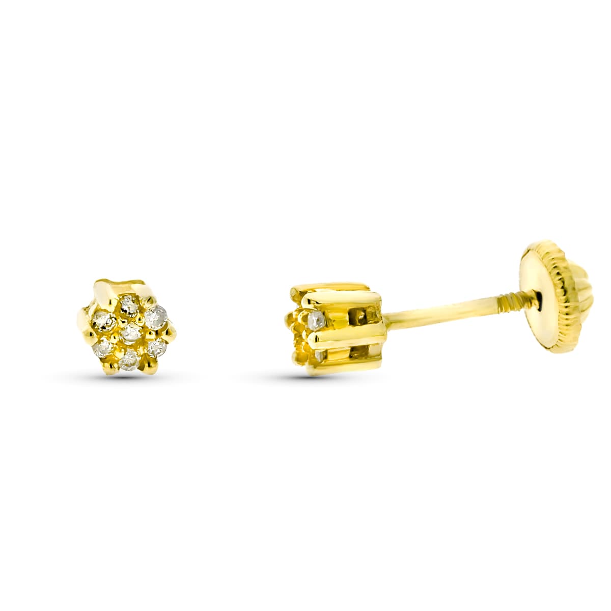 9K gul guld ørestikker