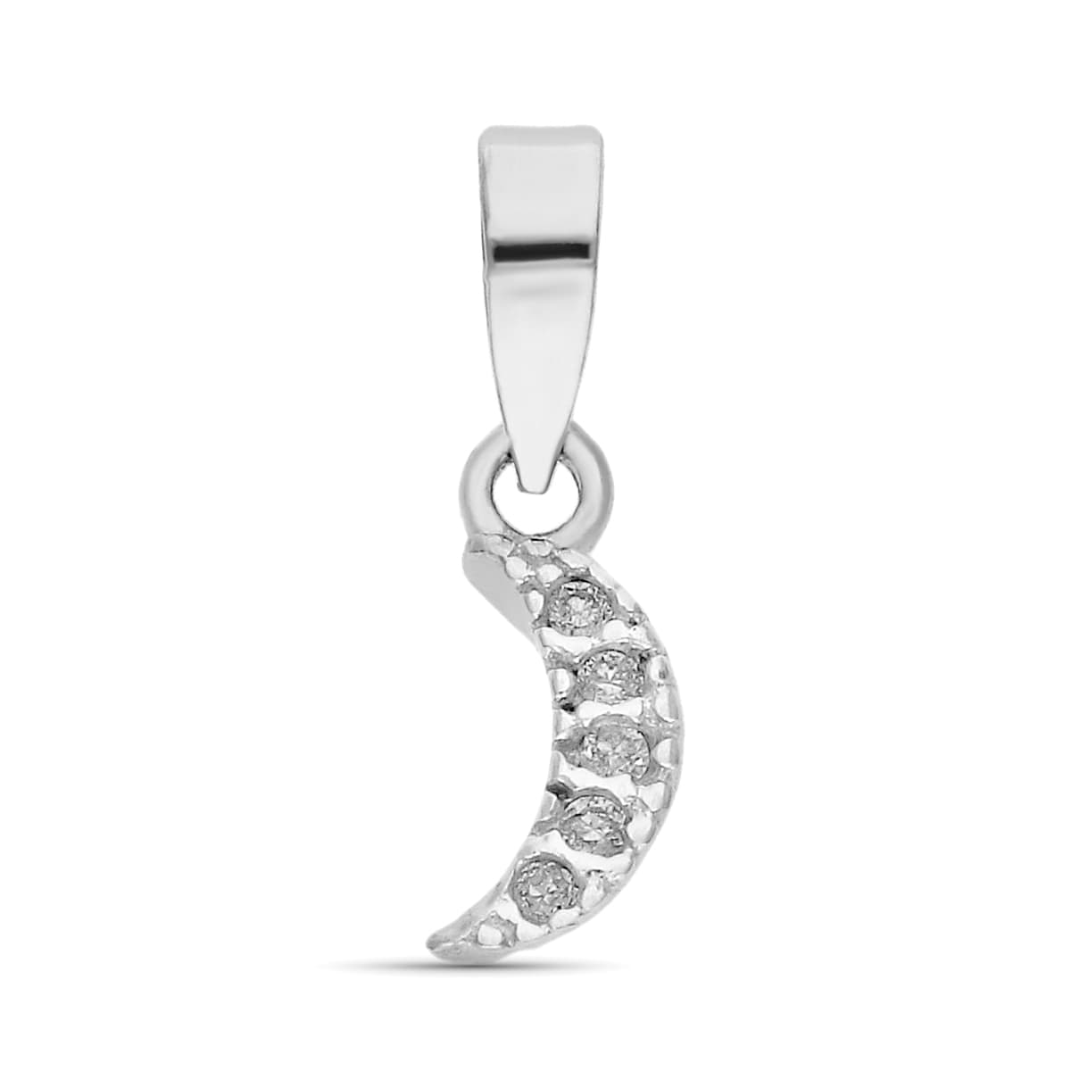 ミニマル ペンダント 9K ホワイト ゴールド ダイヤモンド ルネア 0025 カラット 8X4 mm