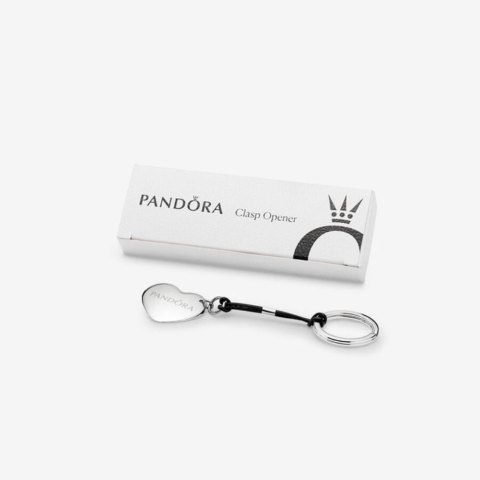 Ezüst szívkapcsos nyitók és kulcstartók | Pandora