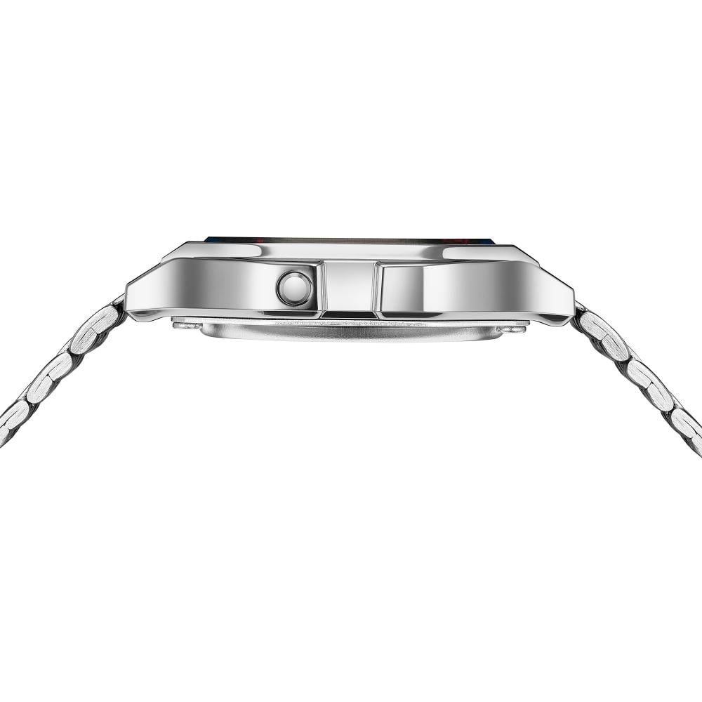 Collection Vintage - A159WE-1EF - Montre Casio – boîtier carré argenté, cadran noir, écran numérique, bracelet en acier inoxydable – vue 5