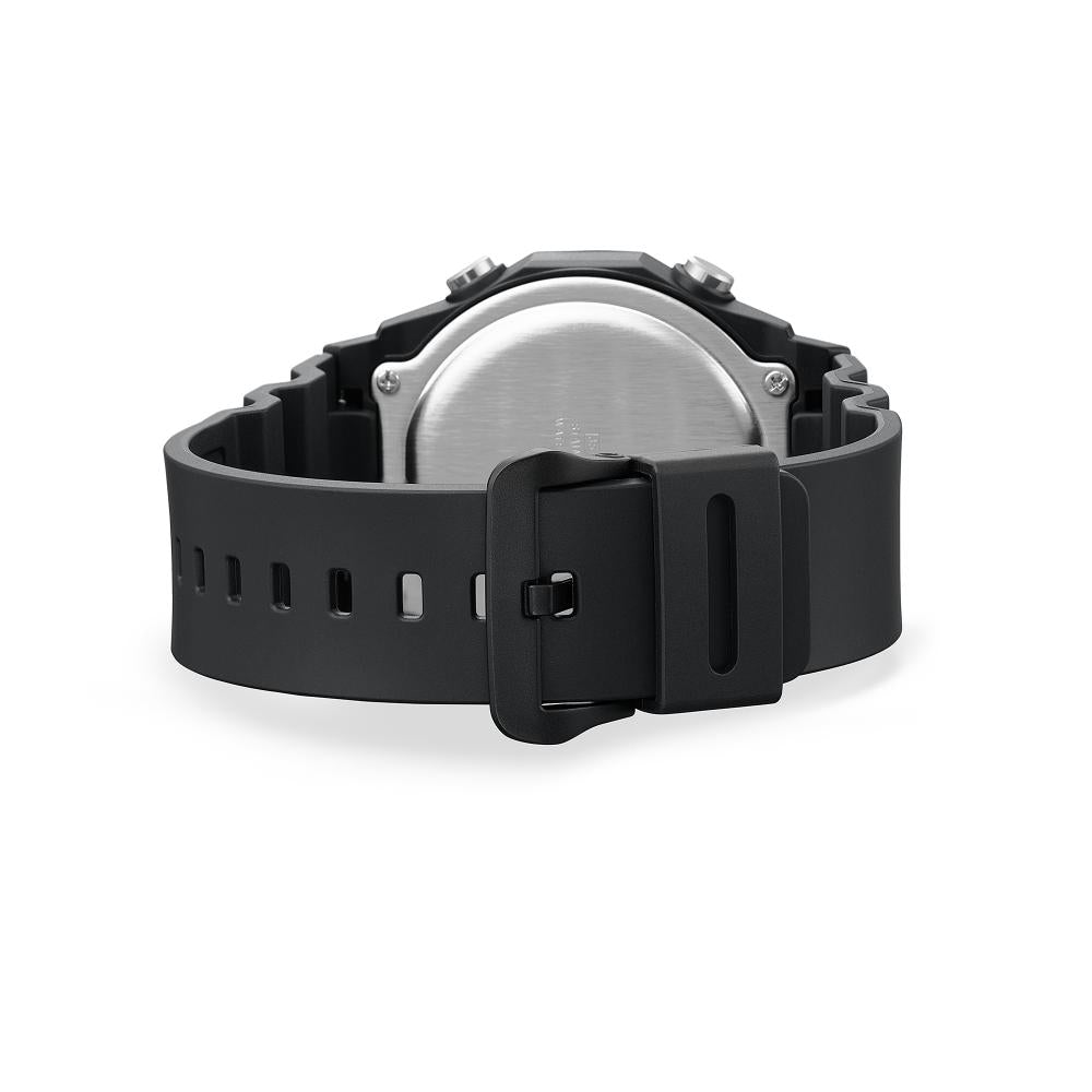 Collection Timeless - AE-1700H-1BVEF - Montre Casio – boîtier noir en résine et aluminium, lunette tournante, bracelet en résine noire – vue 4