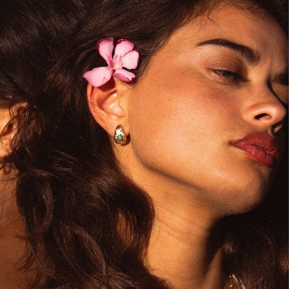Boucles d'oreilles Gabriella en plaqué nebo – Ana & Cha - pohled 2