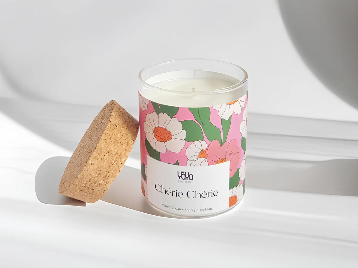 Bougie - Chérie Chérie - Cire de soja 240g - Yaya Factory