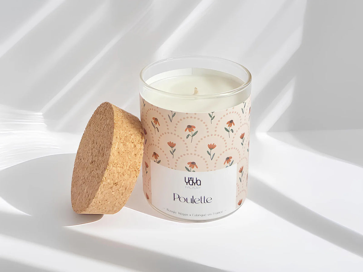 Bougie - Poulette - Cire de soja 240g - Yaya Factory