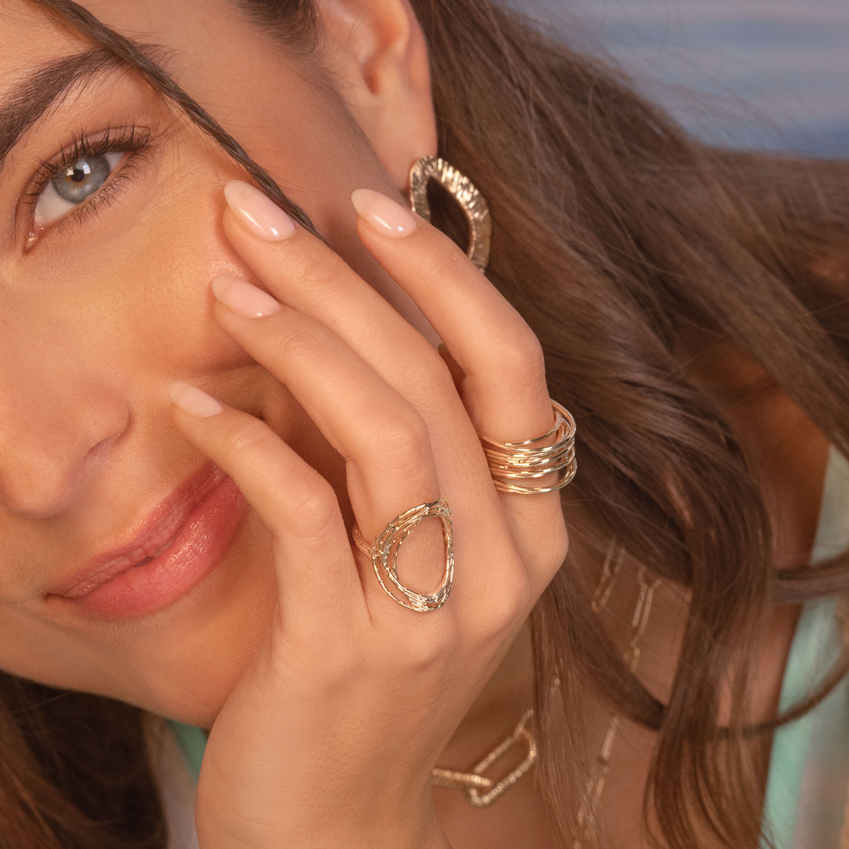 Bague Ana & Cha Circée plaqué or