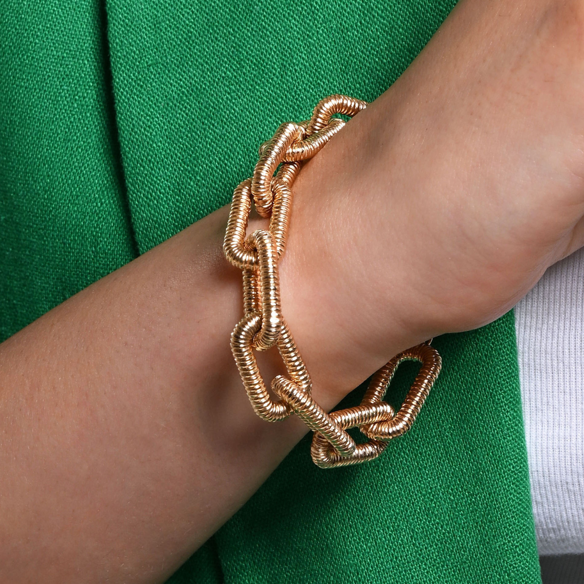 Bracelet Ana & Cha chaine brenda plaqué or