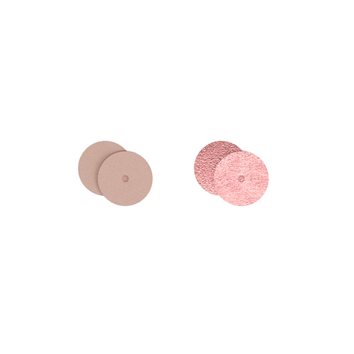 Cuir réversible Jasmin / Rose Métal – Boucles d'oreilles – 16 mm – Les Georgettes