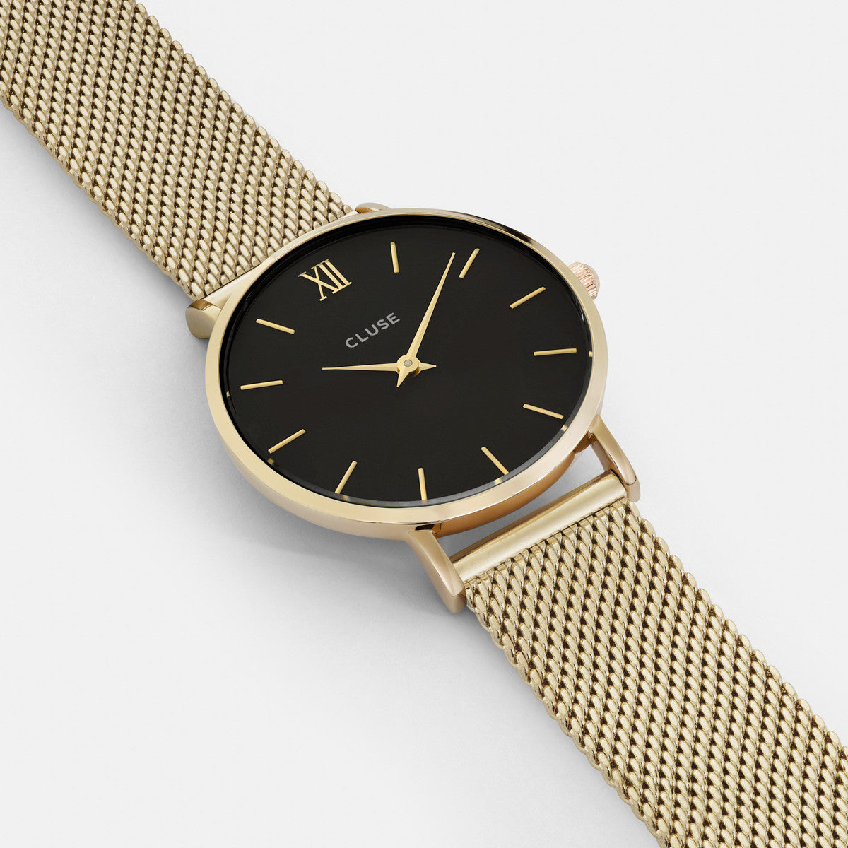 Minuit Mesh - Noir Doré - Montre Cluse