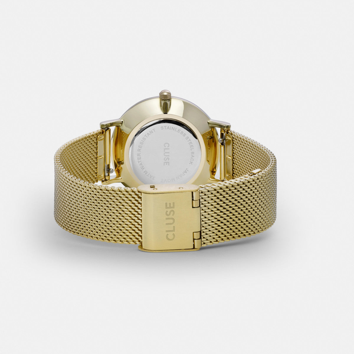 Minuit Mesh – Schwarzgold – Cluse-Uhr