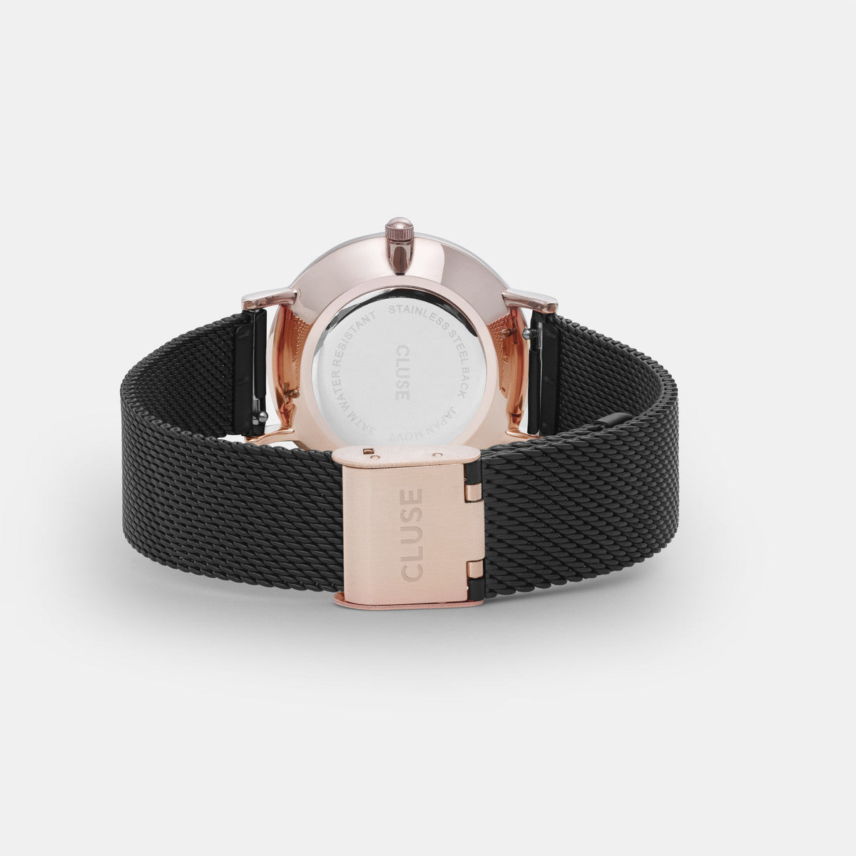 Minuit Mesh - Noir Or Rosé - Montre Cluse