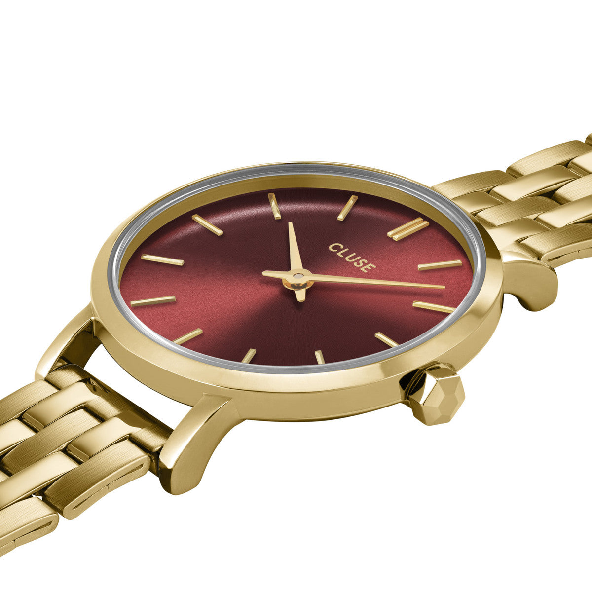 Boho Chic - Rouge Cerise Doré - Montre Cluse