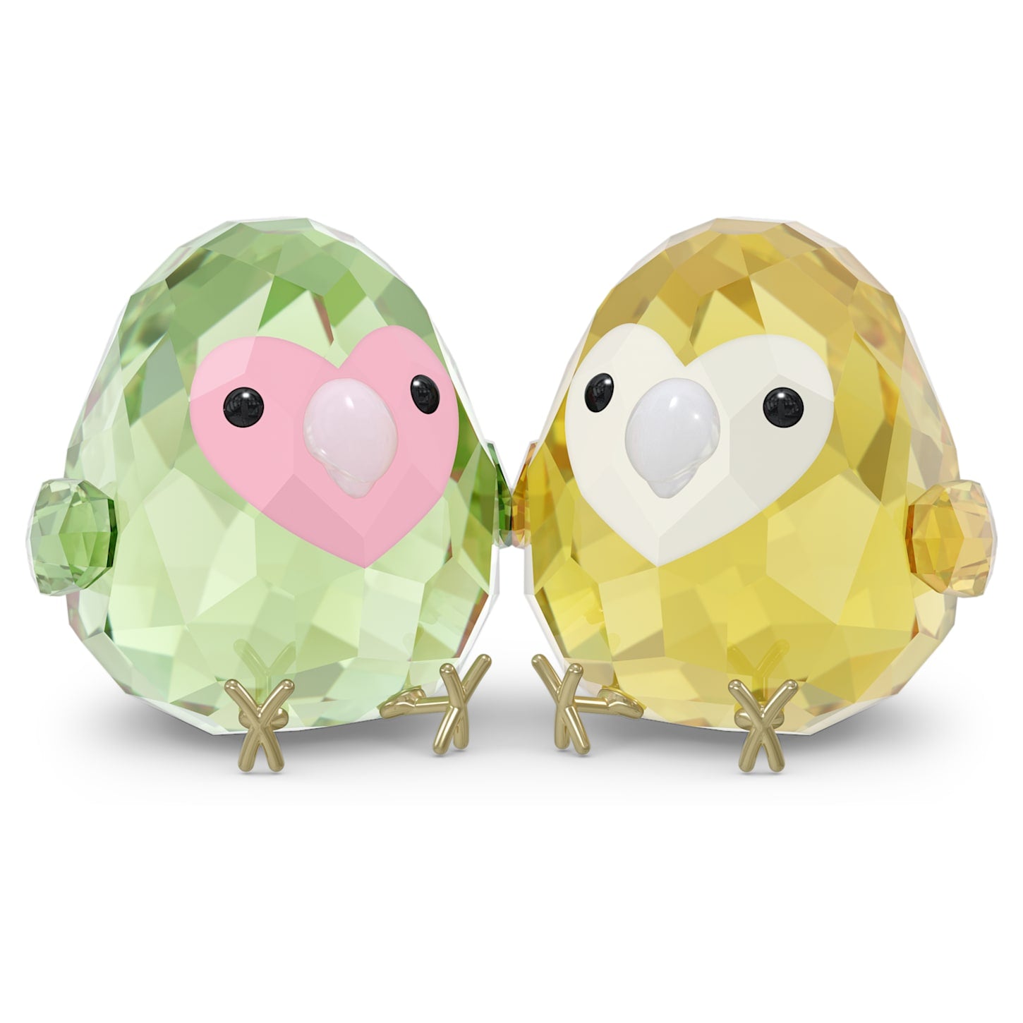 All You Need Are Birds - Couple d'Inséparables - Figurine - Swarovski