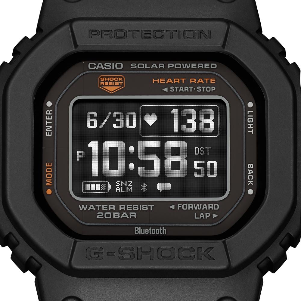 Collection G-Shock - DW-H5600-1ER - Montre Casio – boîtier en résine bio noir, écran numérique, bracelet en résine bio noire – vue 7