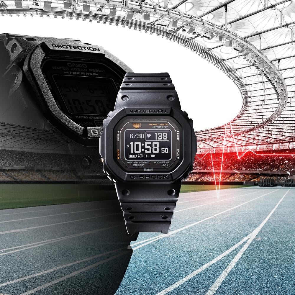 Collection G-Shock - DW-H5600-1ER - Montre Casio – boîtier en résine bio noir, écran numérique, bracelet en résine bio noire – vue 5