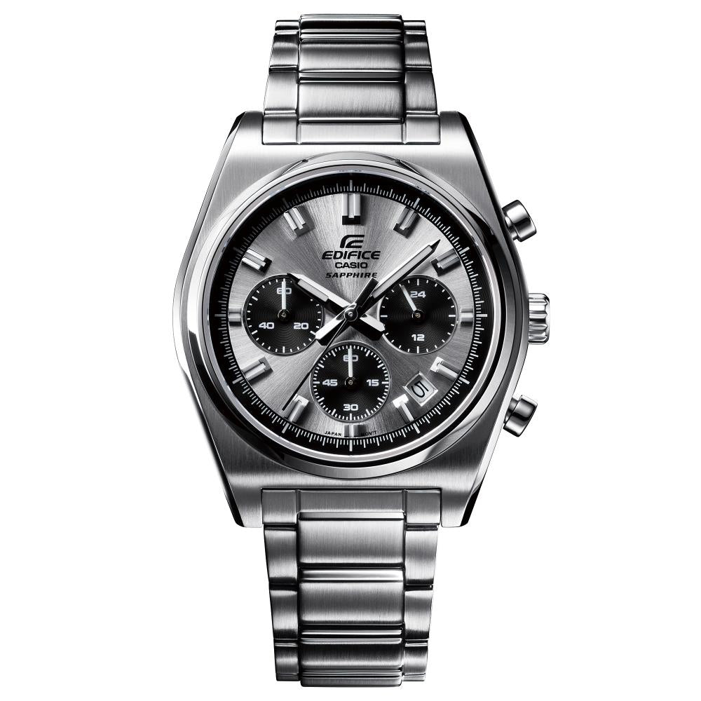 Collection Edifice - EFB-730D-7AVUEF - Montre Casio – boîtier en acier argenté, cadran clair à trois compteurs, bracelet en acier – vue 5