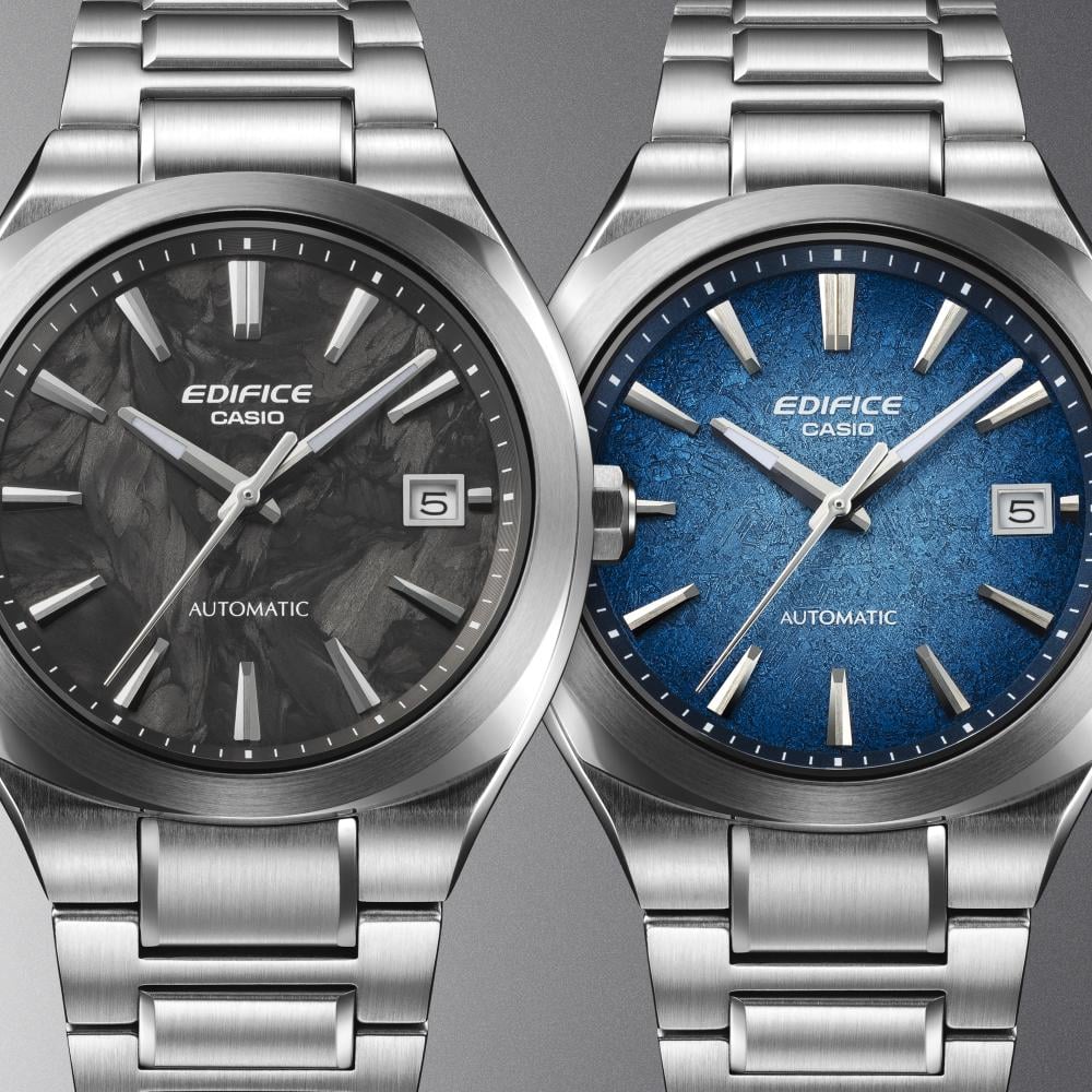 Collection Edifice - EFK-200CD-1AER - Montre Casio – boîtier en acier inoxydable argenté, cadran noir, bracelet acier massif – vue 7