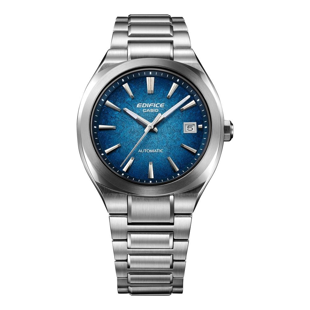Collection Edifice - EFK-200D-2AER - Montre Casio – boîtier en acier inoxydable argenté, cadran bleu, bracelet acier massif – vue 6