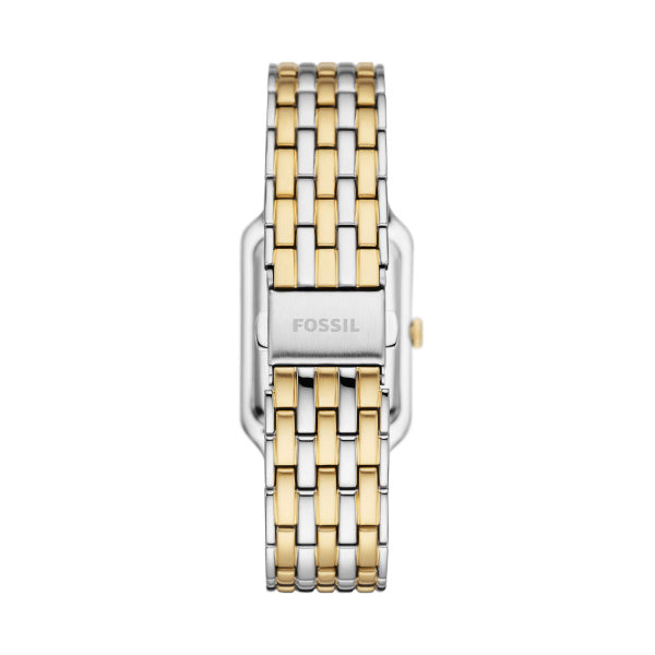Montre femme Fossil Raquel ES5305 – cadran nacre bracelet acier inoxydable bicolore – vue 2