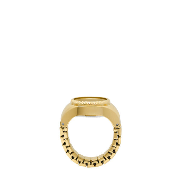 Montre femme Fossil Watch Ring ES5308 – cadran vert bracelet acier inoxydable doré – vue 4
