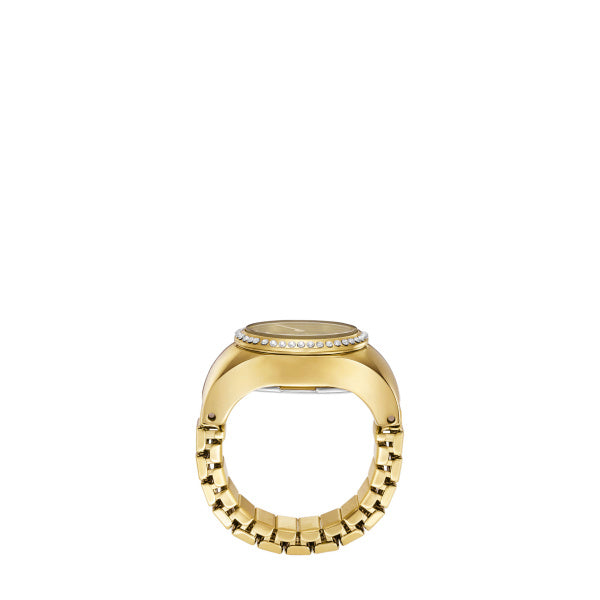 Montre femme Fossil Watch Ring ES5319 – cadran doré bracelet acier inoxydable doré – vue 3