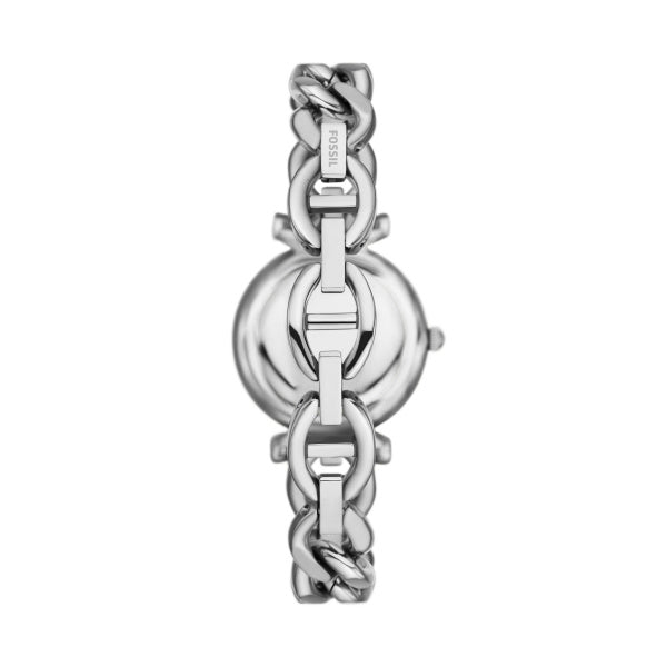 Montre femme Fossil Carlie ES5331 – cadran argenté bracelet acier inoxydable argenté – vue 2