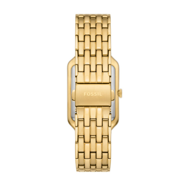 Montre femme Fossil Raquel ES5341 – cadran vert bracelet acier inoxydable doré – vue 2