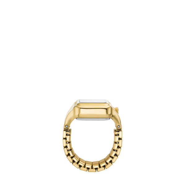 Montre femme Fossil Raquel Watch Ring ES5343 – cadran doré bracelet acier inoxydable doré – vue 4