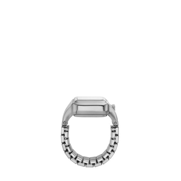 Montre femme Fossil Raquel Watch Ring ES5344 – cadran argenté bracelet acier inoxydable argenté – vue 4