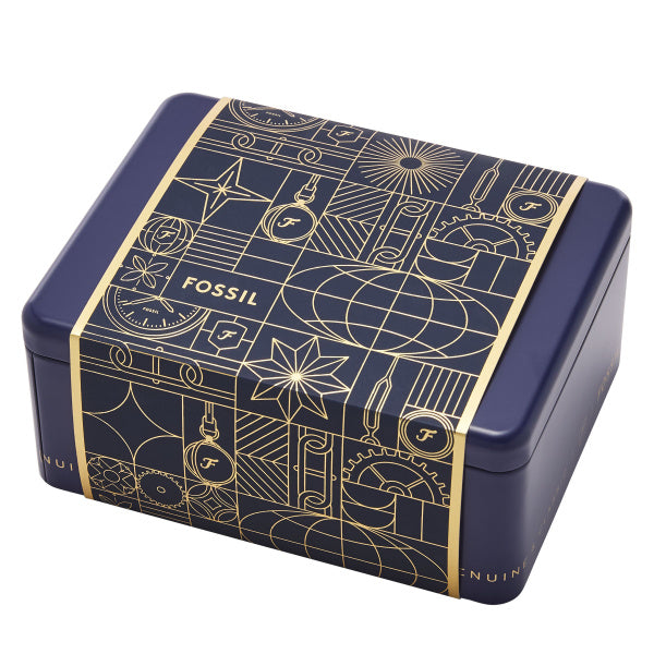 Montre femme Fossil Gift Set ES5387SET – cadran doré bracelet acier inoxydable doré – vue 4